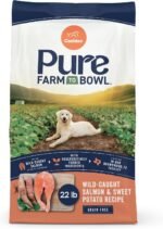 CANIDAE Pure Farm to Bowl, Wild-Caught Salmon & Sweet Potato, 22 lb