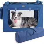 CANINE CANYON 36 Inch Collapsible Soft Dog Crate, Portable Travel Kennel