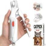 CATPICK 2-in-1 Cat & Dog Nail Clippers with Grinder and Dual LED Lights