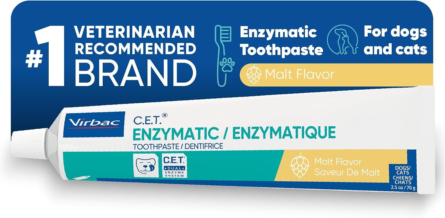 C.E.T. Enzymatic Toothpaste for Dogs and Cats, Malt, 2.5oz C.E.T. Enzymatic Toothpaste for Dogs and Cats, Malt, 2.5oz