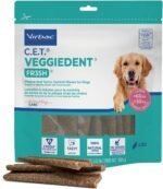 C.E.T. Veggiedent Fr3sh Plaque and Tartar Control Chews for Dogs, Large