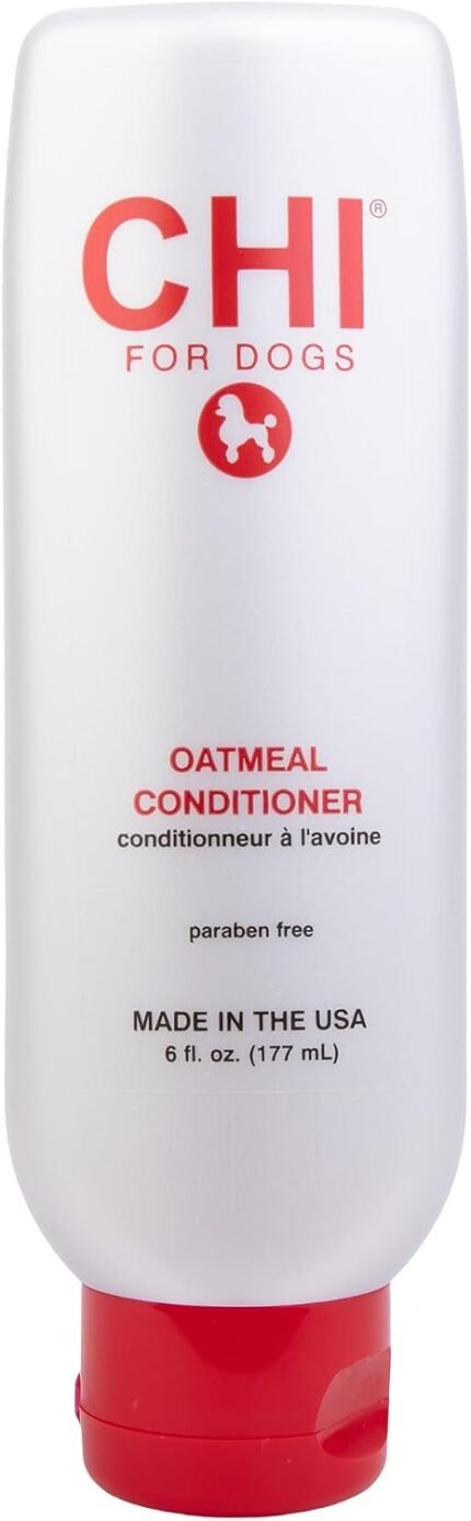 CHI for Dogs Oatmeal Conditioner, pH Balanced, 6 Fl Oz