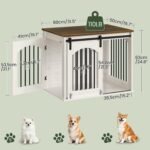 CHOEZON 31.5" Dog Crate Furniture, Heavy Duty Dog Kennel with Barn Door - Image 2