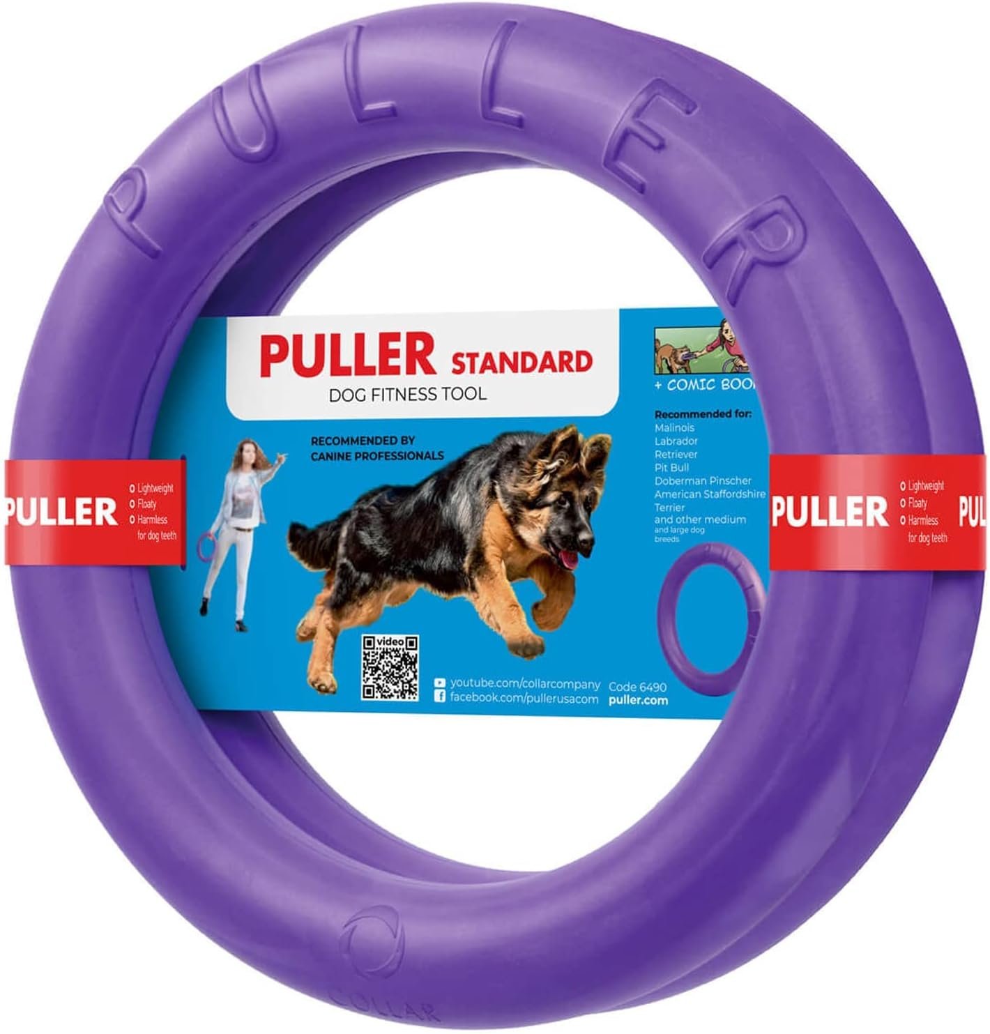 COLLAR Puller Dog Toy Ring for Small Medium Large Dogs Fetch Floating Disc COLLAR Puller Dog Toy Ring for Small Medium Large Dogs Fetch Floating Disc