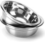 COMESOON 2 Pack 7.2" Stainless Steel Dog Bowls 50oz Thickened Durable Replacement Dog Food Bowls for Food and Water, Fit for COMESOON Bowl Stand DB-W01