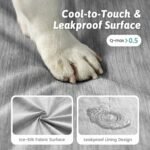 COZY KISS Cooling Orthopedic Dog Bed, Q-Max>0.5, Waterproof Lining, 44x32in - Image 2