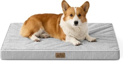 COZY KISS Cooling Orthopedic Dog Bed, Q-Max>0.5, Waterproof Lining, 36x27in