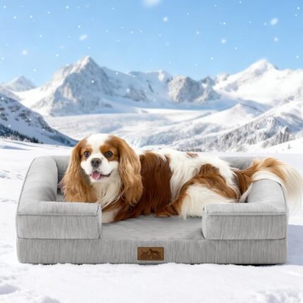 COZY KISS Orthopedic Dog Cooling Bed for Medium Small Dogs, 30×20 inch