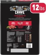 CRAVE Grain Free High Protein Adult Dry Dog Food, Beef, 12 lb. Bag - Image 2
