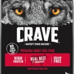 CRAVE Grain Free High Protein Adult Dry Dog Food, Beef, 12 lb. Bag