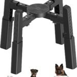 CZPET Dog Bowl Stand with Adjustable Height and Width [Stand Only]