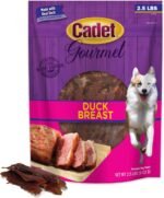 Cadet Gourmet Duck Breast Dog Jerky Treats, 2.5 lbs