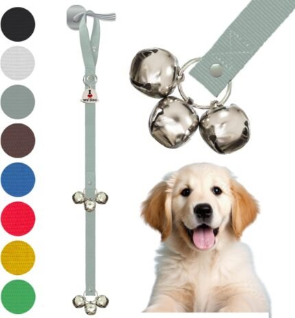 Caldwell’s Pet Supply Co. Dog Potty Bells, Dog Door Bell, Bells to Go Outside, Potty Training Bell, Dogs Doorbell, Dogs Potty Doorbell, Ring to Go Pee, All Breed Puppy Training Tool