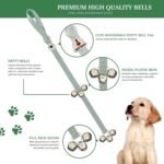Caldwell's Pet Supply Co. Dog Potty Bells, Dog Door Bell, Bells to Go Outside, Potty Training Bell, Dogs Doorbell, Dogs Potty Doorbell, Ring to Go Pee, All Breed Puppy Training Tool - Gray (Set of 2) - Image 2