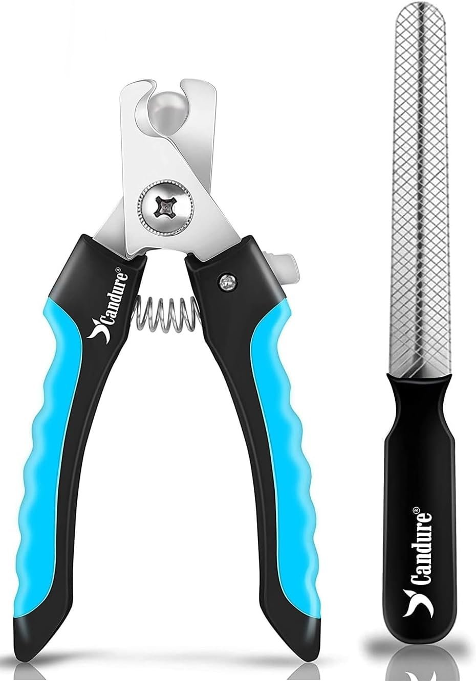 Candure Pet Nail Clippers, Bright Blue, Medium to Small Pets Candure Pet Nail Clippers, Bright Blue, Medium to Small Pets