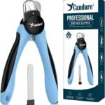 Candure Pet Nail Clippers, Sky Blue, Medium to Large Pets