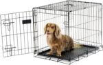 Carlson 24" Small Single-Door Metal Dog Crate, Black