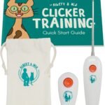 Cat Training Kit Quiet Clicker + Target Stick + Pouch + Guide