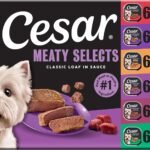 Cesar Classic Loaf in Sauce Wet Dog Food, Meaty Selects, 3.5 oz, 36 Count