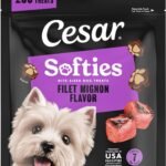 Cesar Softies Filet Mignon Flavor Chewy Soft Dog Treats, 18 oz
