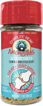 Charlee Bear Freeze Dried Salmon Dog Food Topper, Hip & Joint, 1 oz