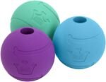 Chew King Fetch Balls Extremely Durable Natural Rubber Toy Pack of 3 - 3 inch Balls (CM-0263-CS01)