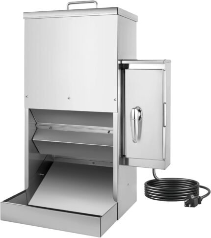 Chipak 16L Large Automatic Dog Feeder with Timer, Stainless Steel Pet Food Dispenser W/Programmable Feeding Schedule for Large Breed Dogs or Cats