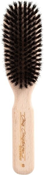 Chris Christensen Boar Dog Brush, Groom Like a Professional, Natural Boar Bristles, Beech Wood Handle, Distributes Natural Oils Making for a Healthy Coat