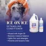 Chris Christensen Ice on Ice Detangling Dog Conditioner, Groom Like a Professional, Dematts, Moisturizes, Creates Long Lasting Silkiness, All Coat Types, Made in USA, 16oz - Image 2