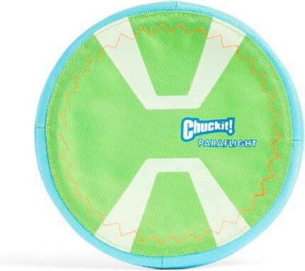 Chuckit! Max Glow Paraflight Flying Disc Dog Toy, Large, 1 Pack