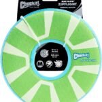 Chuckit! Max Glow Zipflight Flying Disc Dog Toy, Floats, Medium, 8.5in
