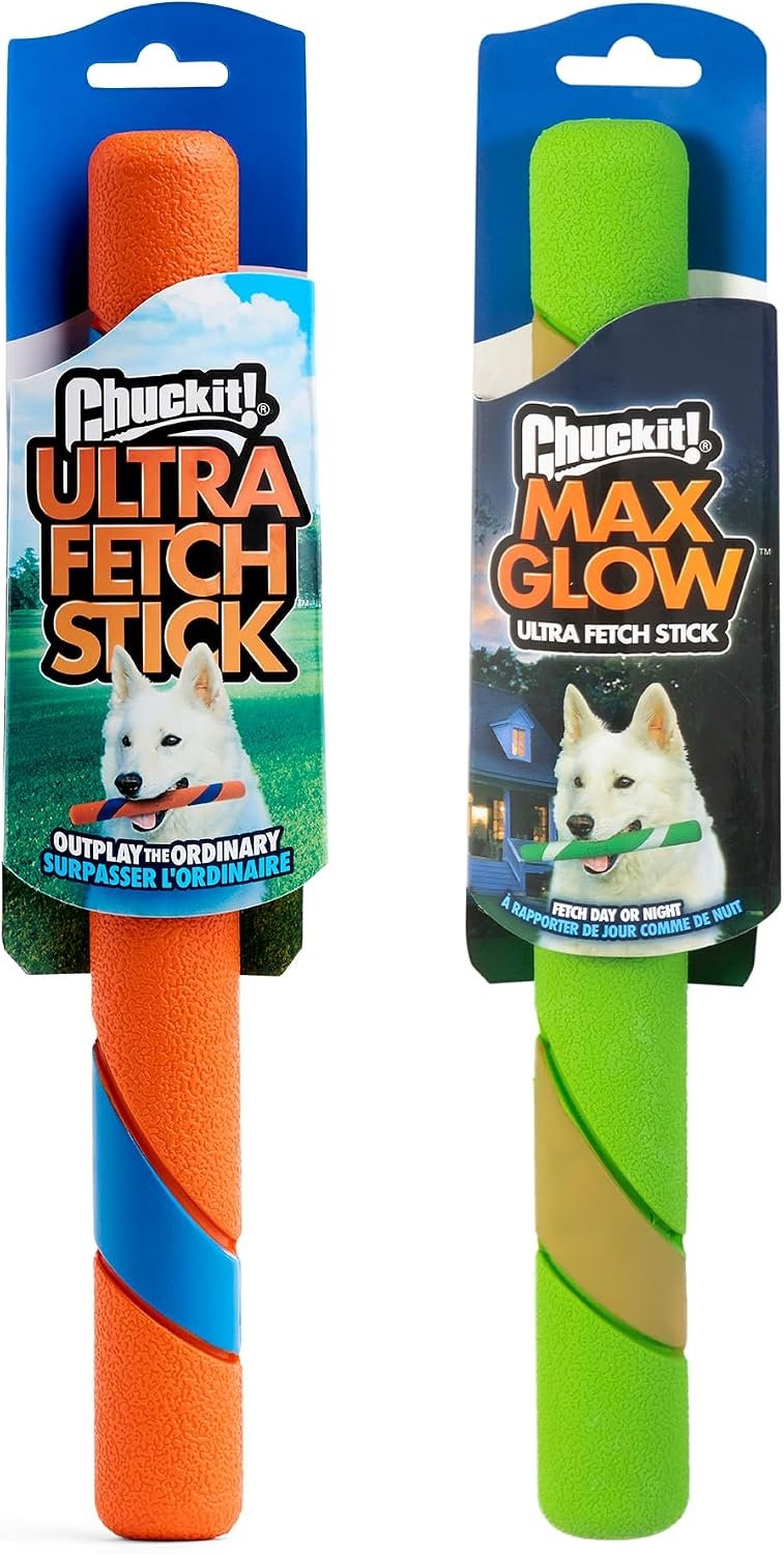Chuckit! Ultra Fetch Stick Interactive Dog Toy, 12in, 2 Pack Chuckit! Ultra Fetch Stick Interactive Dog Toy, 12in, 2 Pack