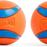 Chuckit! Ultra Rubber Dog Ball, Floating Fetch Toy, Medium 2.5-in, 2-Pack