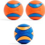 Chuckit! Ultra Squeaker Dog Balls, Floating, Medium 2.5-in, 3-Pack