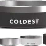 Coldest Dog Bowl, Insulated Stainless Steel Bowl (Stealth Black, 21 oz)