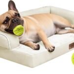 Comfort Expression Washable Dog Bed with Bolster for Medium to Large Dogs