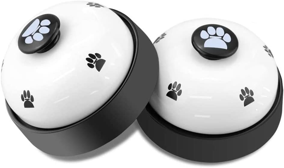 Comsmart Dog Training Bell, Set of 2 Dog Puppy Pet Potty Training Bells, Dog Cat Door Bell Tell Bell with Non-Skid Rubber Base 2 Pack White Comsmart Dog Training Bell, Set of 2 Dog Puppy Pet Potty Training Bells, Dog Cat Door Bell Tell Bell with Non-Skid Rubber Base 2 Pack White