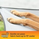 Coolaroo On-The-Go Elevated Dog Bed Kit – Portable & Cooling Travel Cot with HeatShield Fabric for Large Dogs, Lightweight & Compact, Includes Matching Carry Bag & Everglade Green Bonus Cover, Large - Image 2