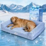 Cooling Dog Bed Orthopedic for Large Dogs ＆ Instant Chill ＆Egg Crate Foam