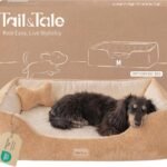 Cooling Orthopedic Dog Bed for Medium Dogs, Memory Foam, Washable Cover