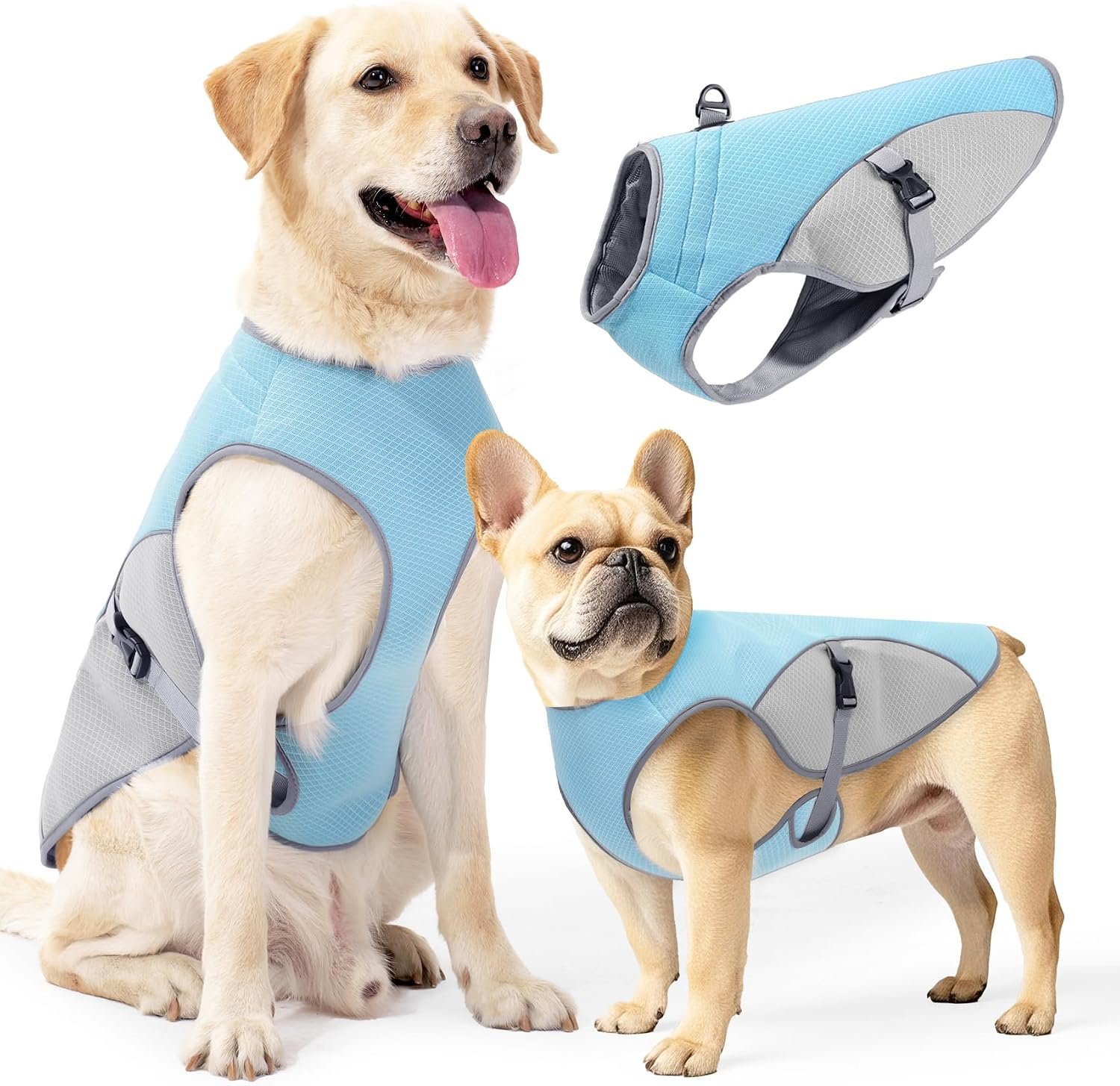 Cooling Vest for Dogs – Breathable Dog Cooling Vest UV Protection, Summer Heat Relief Gear for Small Medium Large Dogs, Lightweight, Evaporative Cooling – Dog Anxiety Relief Vest During Hot Days Cooling Vest for Dogs – Breathable Dog Cooling Vest UV Protection, Summer Heat Relief Gear for Small Medium Large Dogs, Lightweight, Evaporative Cooling – Dog Anxiety Relief Vest During Hot Days