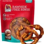 Country Kitchen Rawhide Free Beef Rings Dog Chews, 7 Count