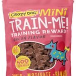 Crazy Dog Mini Train-Me! Training Treats, Bacon, 10 oz Bag, 500 Treats