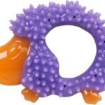 Cutie Chewies Hedgehog Dental Dog Chew Toy, Bounces & Floats, 5″