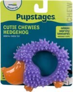 Cutie Chewies Hedgehog Dental Dog Chew Toy, Bounces & Floats, 5" - Image 2