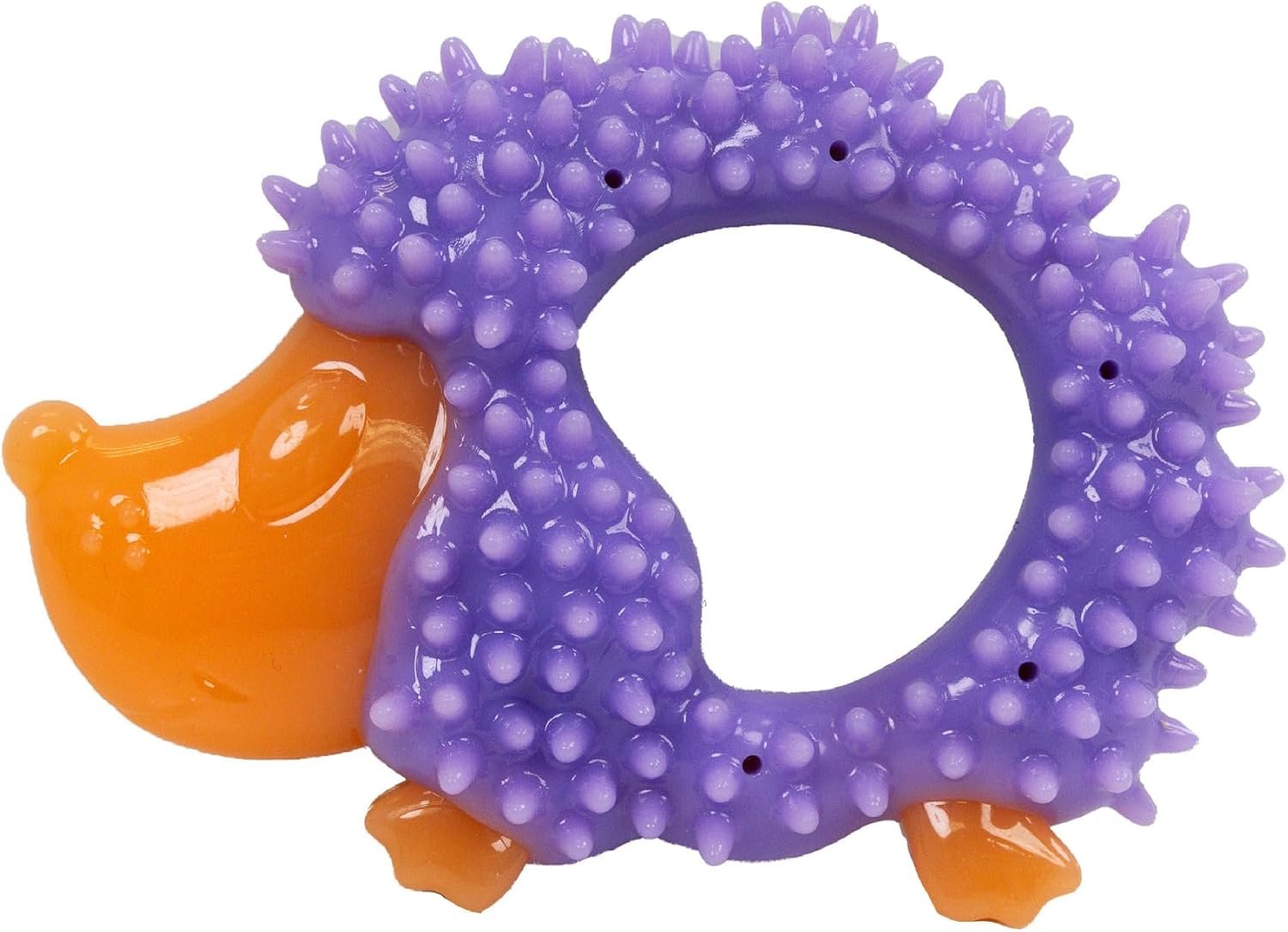 Cutie Chewies Hedgehog Dental Dog Chew Toy, Bounces & Floats, 5″ Cutie Chewies Hedgehog Dental Dog Chew Toy, Bounces & Floats, 5″