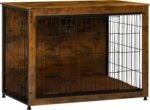 DWANTON 38.5" XL Dog Crate Furniture with Cushion, Large Dog Kennel Indoor
