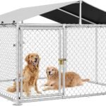 DWVO 7.5’x7.5′ Outdoor Dog Enclosure with Roof