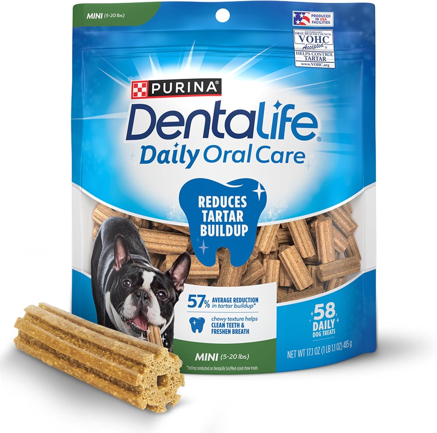 Dentalife Purina Daily Oral Care Dental Dog Treats for Small Dogs, 58 ct Dentalife Purina Daily Oral Care Dental Dog Treats for Small Dogs, 58 ct