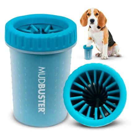 Dexas MudBuster Portable Dog Paw Cleaner, Medium, Blue – Premium Quality Pet Supplies and Accessories